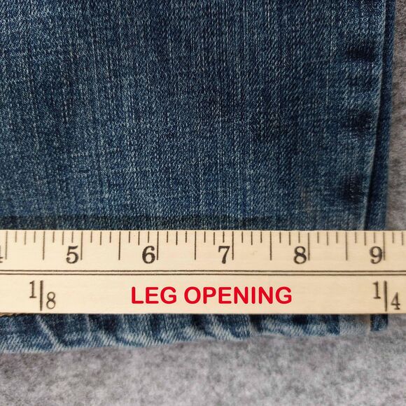 Wrangler Jeans Mens 36x38 Blue Retro Slim Boot Stretch Denim Western Bootcut - Picture 7 of 12